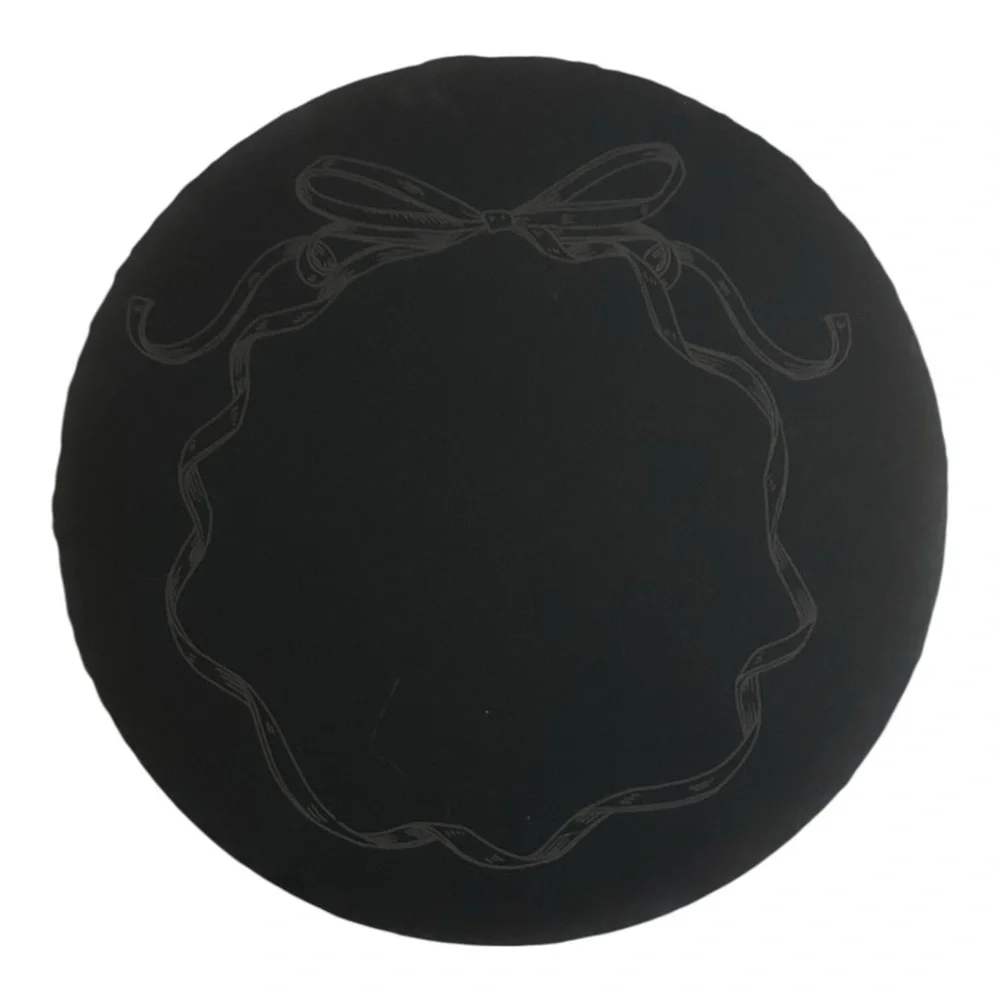 Bow Engraved Slate Serving Platter